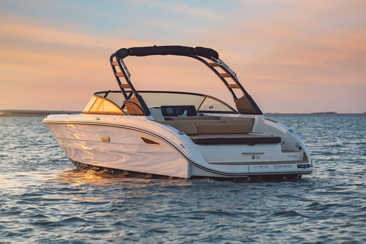 Luxury yacht at sunset - All Captains Yacht Sales & Service